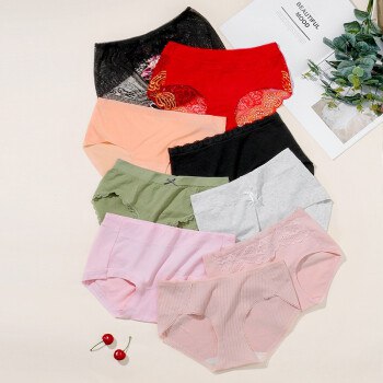 女士蕾丝内裤 混色3条13.9元