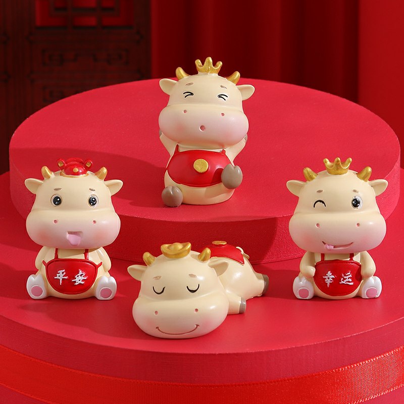 0点后下单 先领券4.9元牛来运转办公桌摆件(GGaBctqlvDJ)/