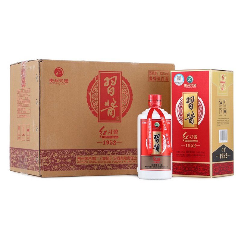 【京东】习酒 1952 53度 酱香型白酒 500ml*6瓶 359.1亓包邮